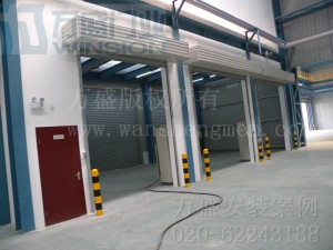 優(yōu)利比汽車金屬(常州)有限公司快速卷簾門安裝案例